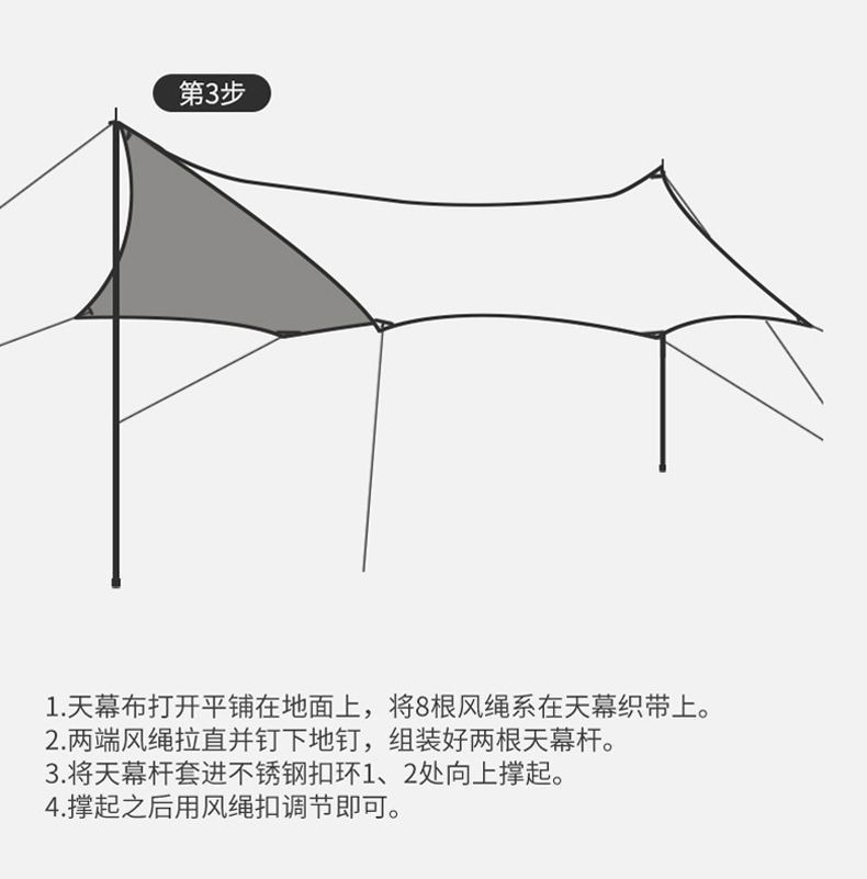 Outdoor Canopy Tent Hexagon Canopy Windproof Rainproof Awning Portable Picnic Outings Canopy Cloth