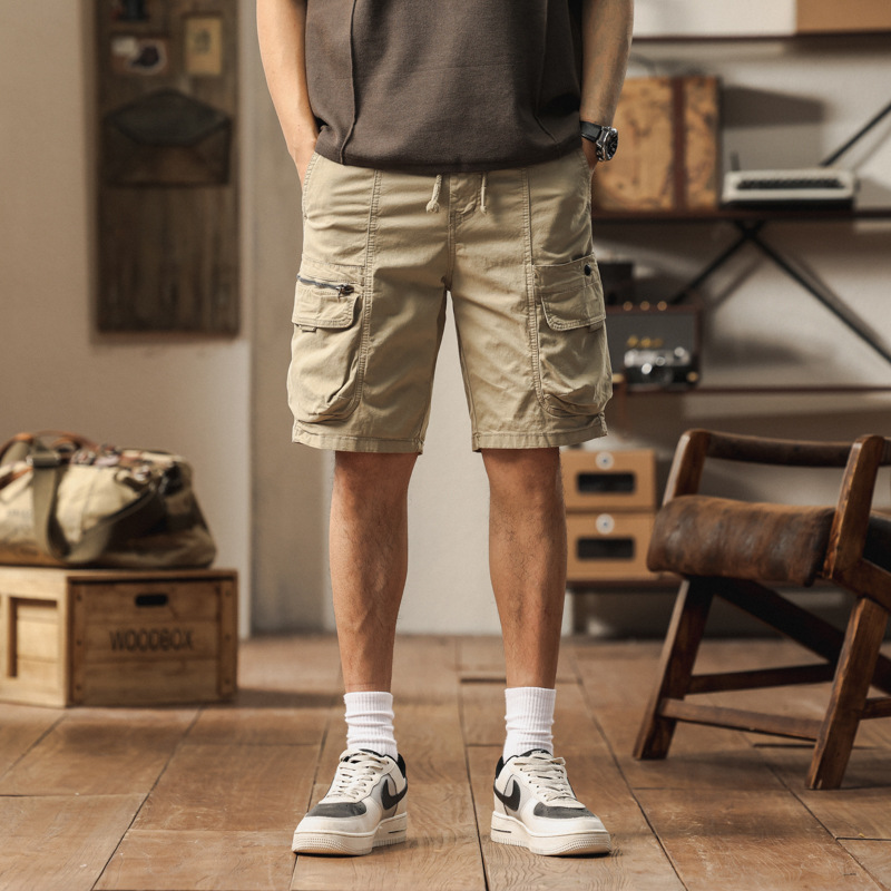 Men's Simple Multi-Pocket Loose Versatile Cargo Shorts Cross-Border Exclusive Amazon 9A510