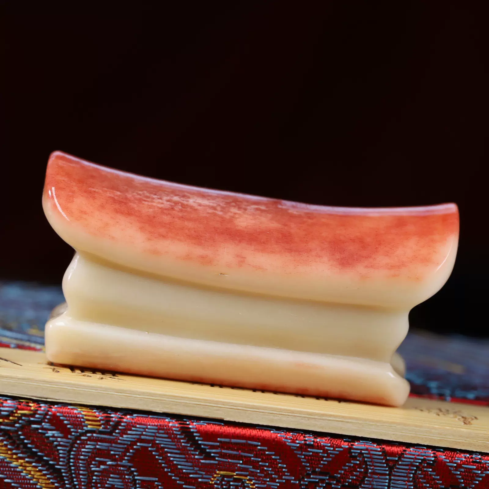 藏传骨玩骆驼骨手把件升官发财把件摆件做旧回流文玩