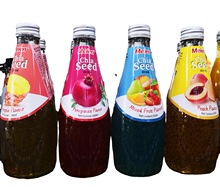 泰國進口美恩奇亞籽果汁飲料290ml *24瓶草莓桃子石榴菠蘿味飲品