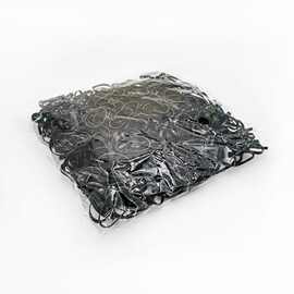 小皮筋纯黑发饰高弹小香风头绳细款细小超细居家日用套装