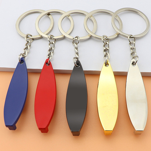 Creative Mini Surfboard Bottle Opener Skateboard Keychain Bottle Opener Portable Beer Opener Trendy Men's Bag Pendant