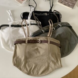 Belt, buckle, sexy tube top, bra top, tank top, base T-shirt, for small vest