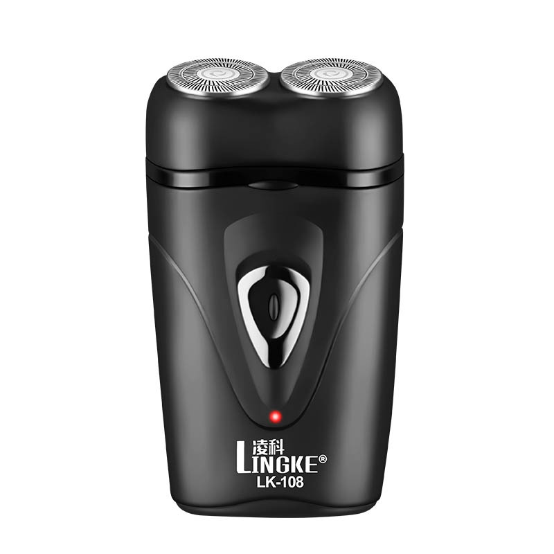 Lingke Dual Head USB Rechargeable Portable Electric Shaver for Men Washable Floating 108 Outdoor And Car Use_voghion.com