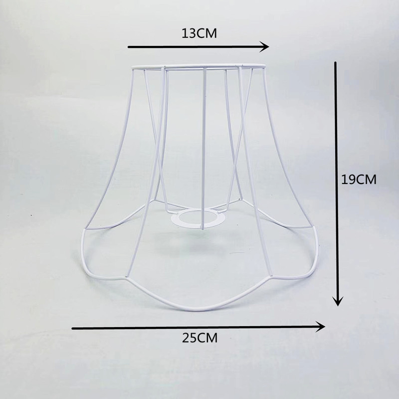 Guzhen DIY pantalla Marco de hierro tejido cuerda hecha a mano pantalla lámpara de mesa Soporte redondo cuadrado hardware accesorios de marco de hierro