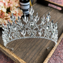 外貿跨境水晶精致王冠巴洛克發箍兒童皇冠頭飾婚紗婚禮造型配飾品