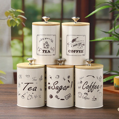 厚い手描きの密封缶コーヒー缶雑穀キャンディースナック収納大容量鉄箱茶葉缶