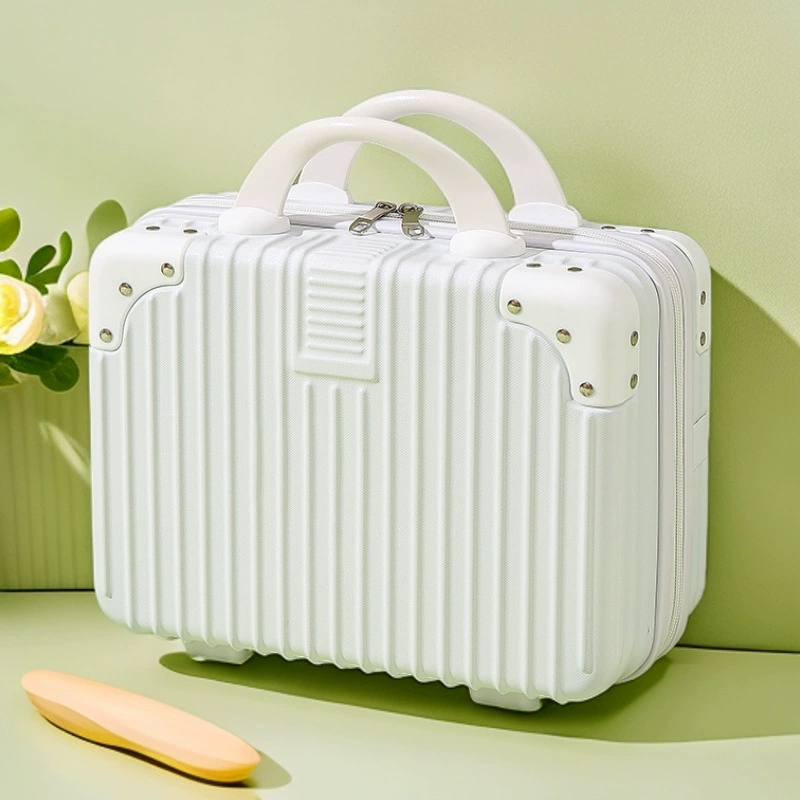 Mini Handheld Suitcase Makeup Box, 14″ & 16″, Lightweight Password Lock, Multi-Color