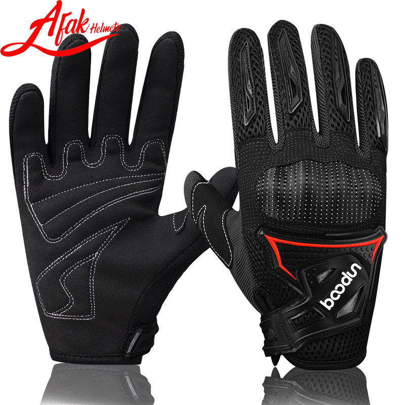 Guantes de coche eléctrico de la motocicleta que montan fuera de la carretera de los hombres y de las mujeres que compiten con los guantes resistentes a la caída respirable