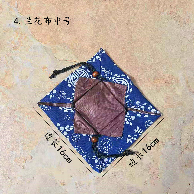 4. 난초 천 중간 크기 16*16cm 면 가장자리 길이 크기;