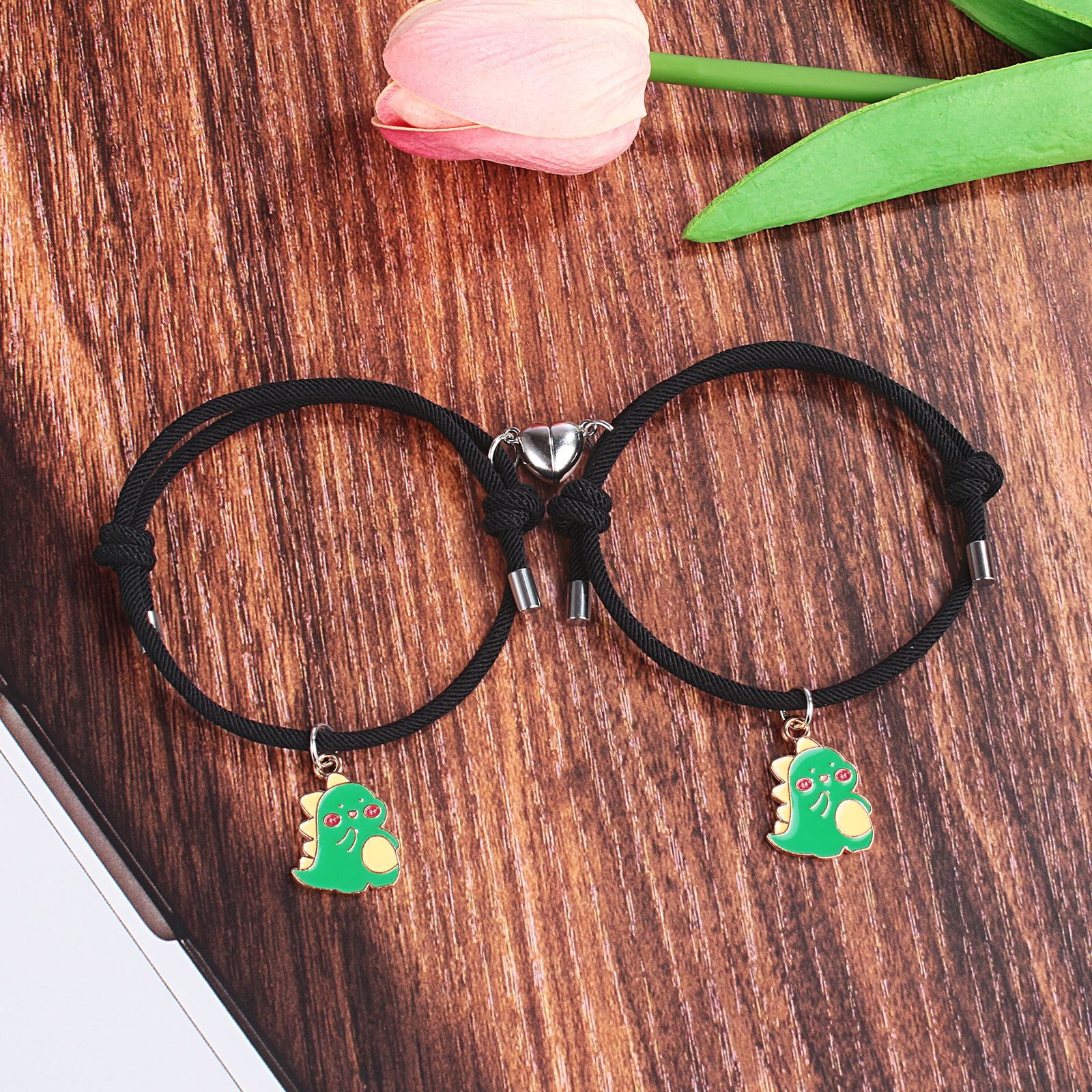 Cartoon Style Insect Alloy Inlay Couple Bracelets display picture 6