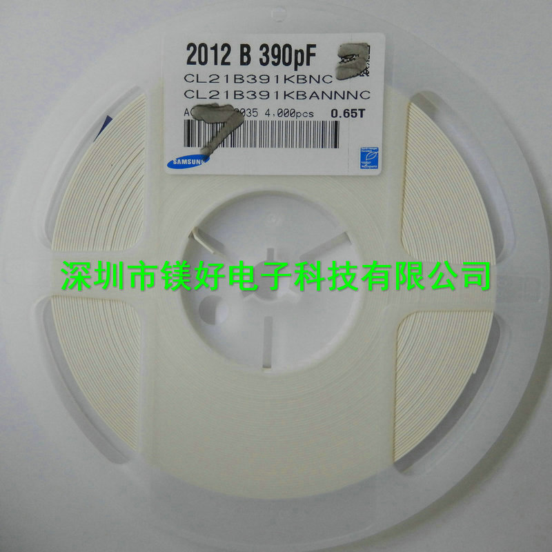 电容C0805JKNPO9BN390,0805,0805B391K500NT,39pF ±5% 10% 50V