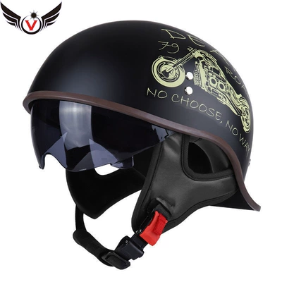 Motorcycle Helmet Men's Summer Half | Motosiklet kaskı (dəbilqə) - rapid-motorcycle-m