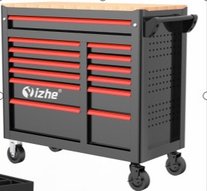 Vehículo de herramientas del fabricante de origen, gabinete móvil de servicio pesado, cajón grueso portátil, carro de herramientas con poleas