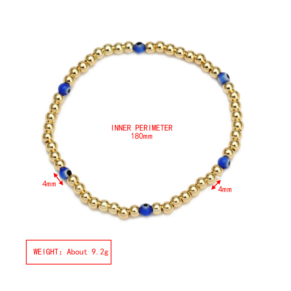 6g Weight Bracelets Classification 1 Piece Quantity Daily Occasion Copper Material Eye Pattern Unisex Gender Plating Design Fashion Style Fashion Eye Copper Plating Bracelets 1 Piece 14