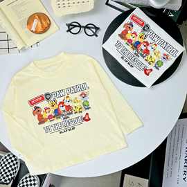 男童t恤长袖汪汪队打底衫儿童男孩秋装宝宝衣服秋上衣男孩男童装