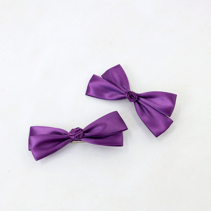 Ballet arco pequeño clip para el cabello de dopamina chica rosa clip para el cabello cinta atada clip lateral toque de cabello