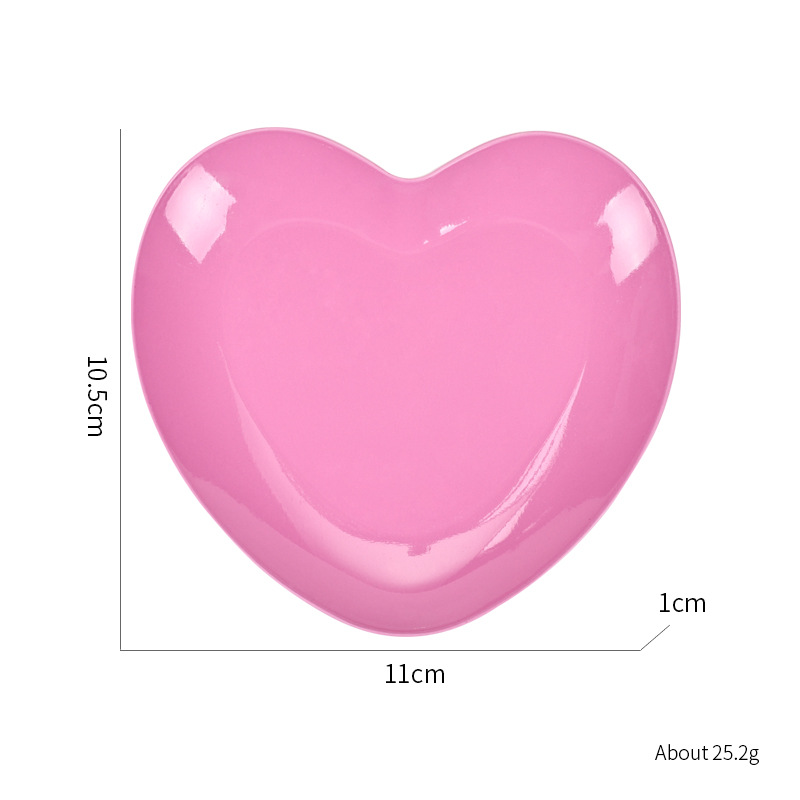 Heart-shaped pallet-peach pink