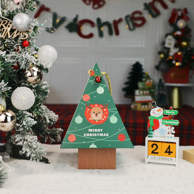 クリスマスクリエイティブギフト包装箱砂糖クリームクッキー牛圧延砂糖雪花ショートニングもち米船リンゴキャンディーお土産ケース|undefined