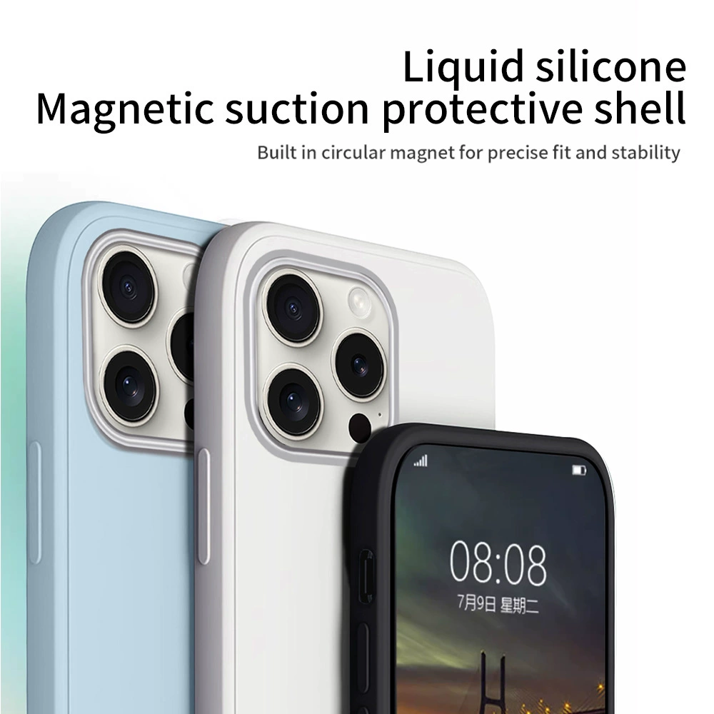 Apple, совместимый чехол для телефона, силиконовый iPhone15 Pro, 13Promax