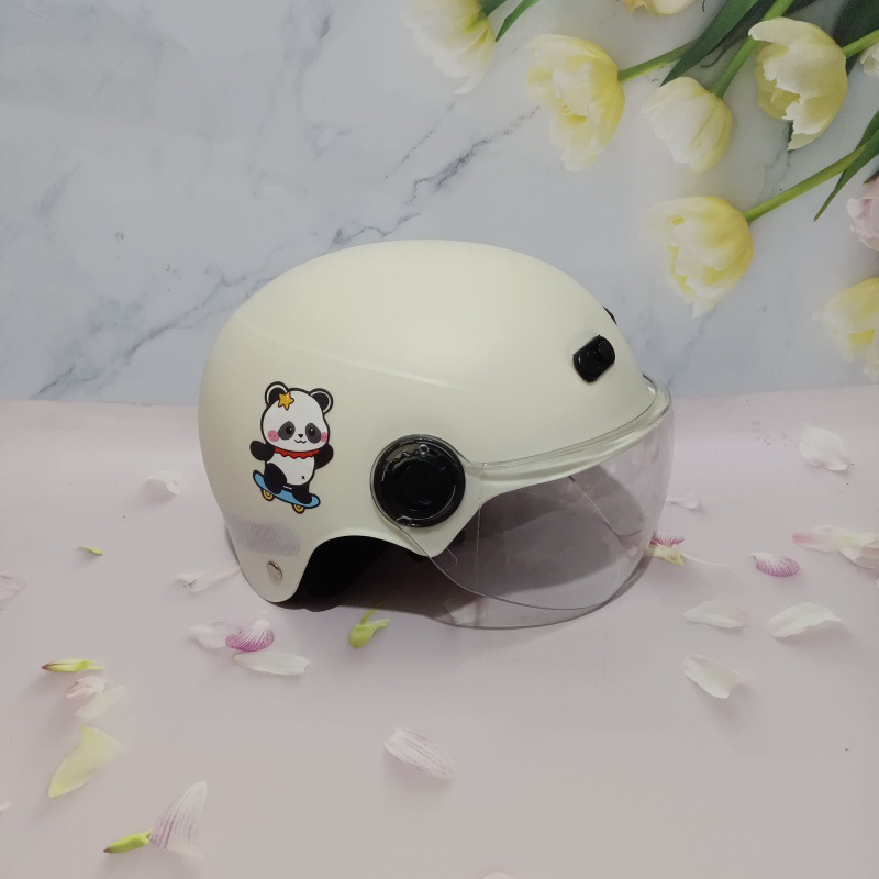 3C certification 1-5 years old electric car motorcycle children's helmet cute cartoon anti-fall summer adjustable helmet