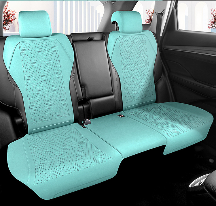 New second-generation Changan CS75Plus special seat cover suede seat cover breathable leather half-pack car seat cushion