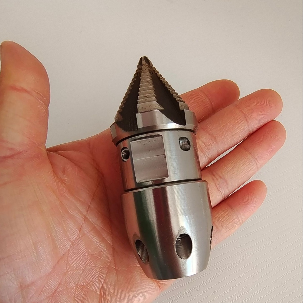 0,4 kg de alta presión boquilla giratoria de acero inoxidable de la draga de alcantarillado pagoda trueno dragado de limpieza de la suciedad del bloque de aceite