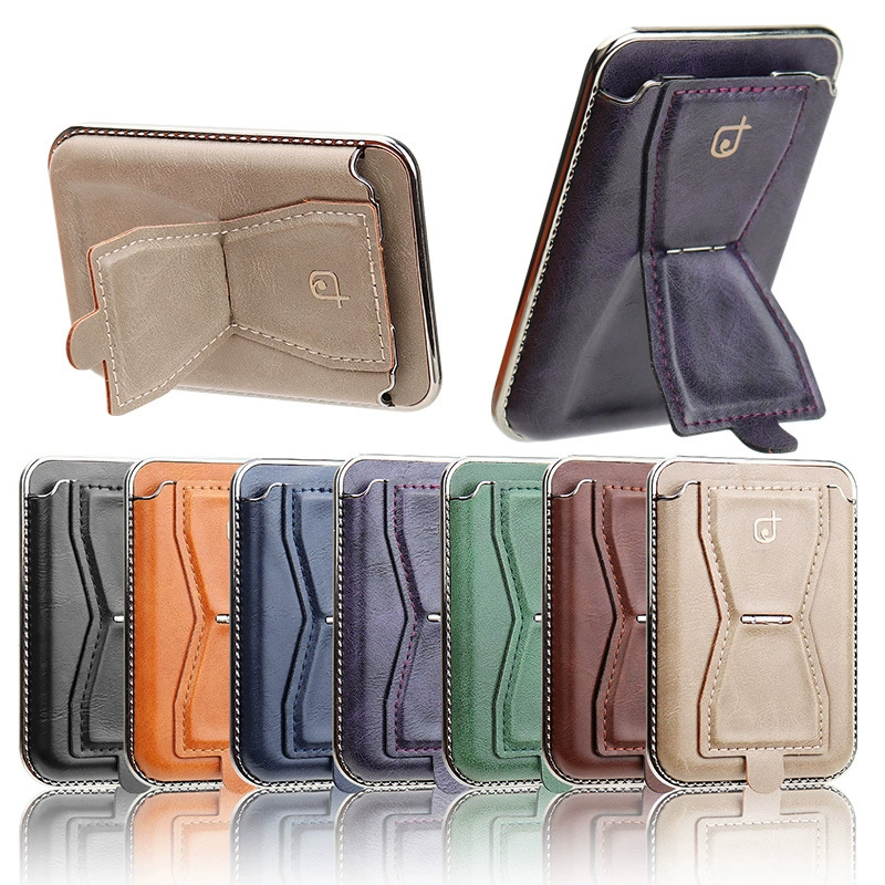 Применимо к iPhone15 вращающийся вал Кронштейн для сумки для мобильного телефона Apple 13/14MagSafe вставка для магнитной карты кожаный держатель для карт