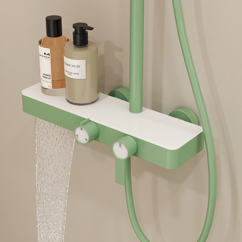 Nuevo conjunto de ducha de ducha de dopamina ducha de baño doméstica moderna simple ingeniería hotelera fábrica de cubierta abierta
