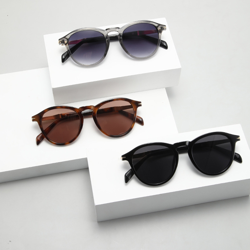 Gafas de sol de moda punk retro, montura redonda, personalidad, celebridades de Internet, gafas de sol de tiro callejero, gafas de sombra de conducción para viajes al aire libre