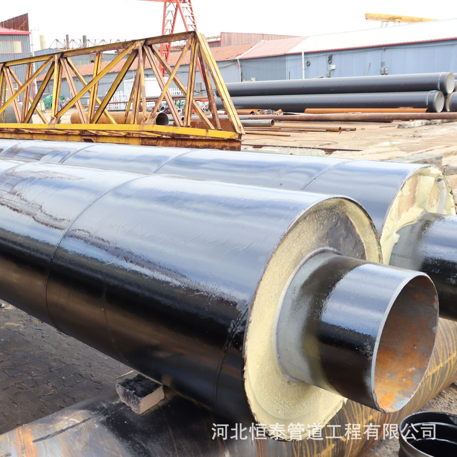 Aislamiento de vapor anticorrosión tubo de acero prefabricado tubo de acero compuesto aislamiento de vapor fabricante de tuberías de acero