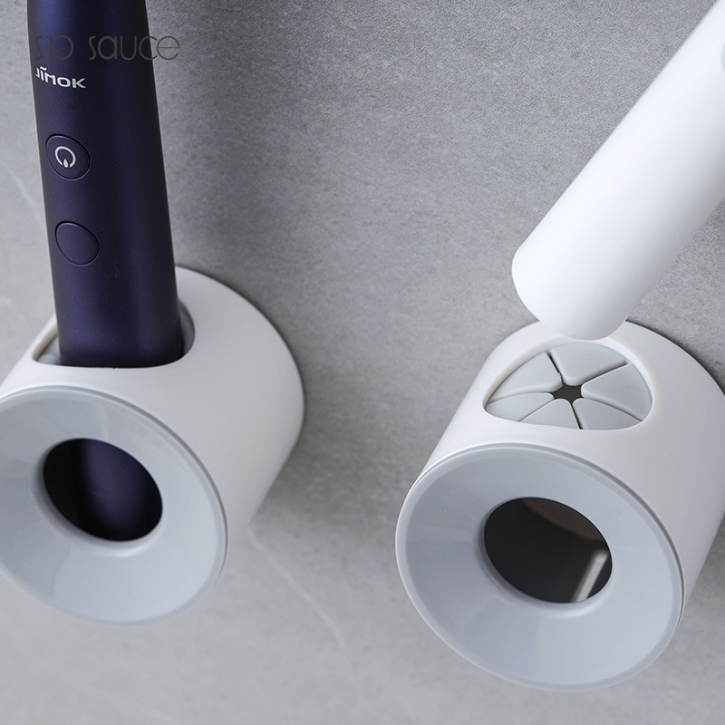 Japón cepillo de dientes eléctrico estante de almacenamiento sin perforación de baño cepillo de dientes soporte percha de almacenamiento LiShui Jiawenwo