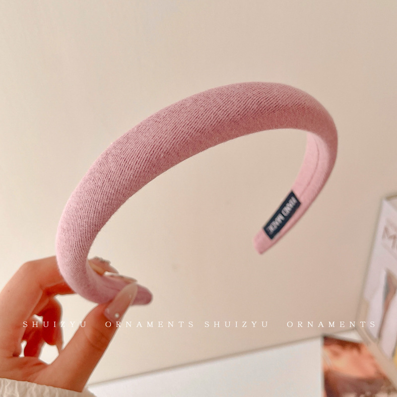 Brazo de cabello negro plegado para mujeres retro francés alto cráneo de borde ancho brazo de cabello de compresión para el cabello Bundle para el cabello fuera de la guarnición universal image 76