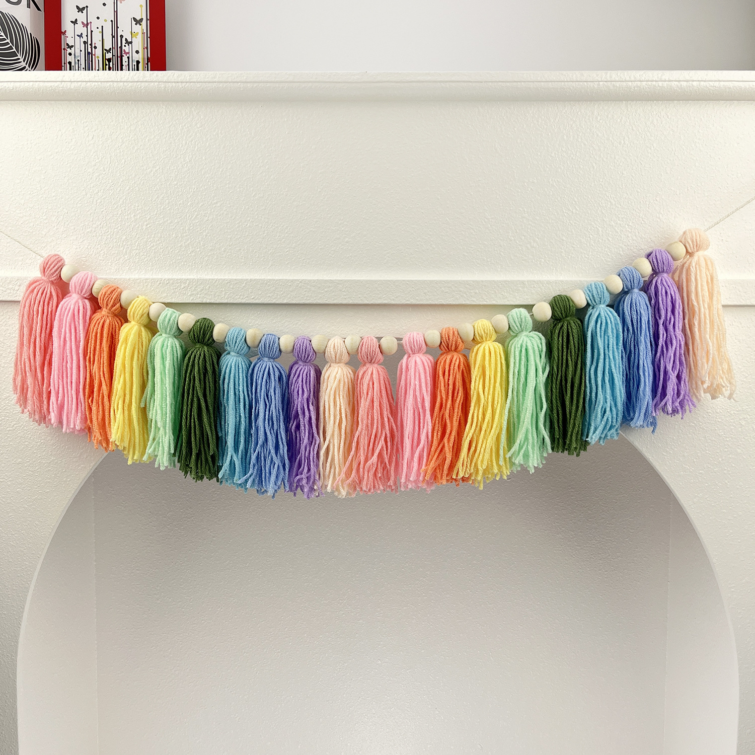 新节日流苏花环跨境热款波西米亚手工制作艺术品壁饰壁挂摆件挂件