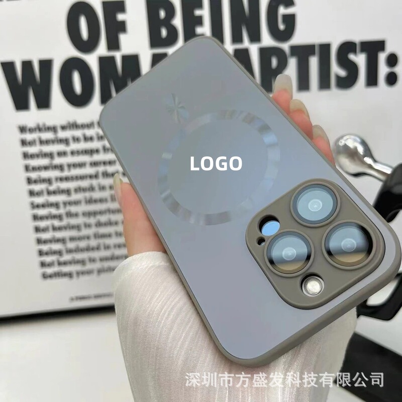 iPhone17promax用ケース、磁気吸着AGナノマット肌触りレンズフィルム、Apple16保護ケース|undefined
