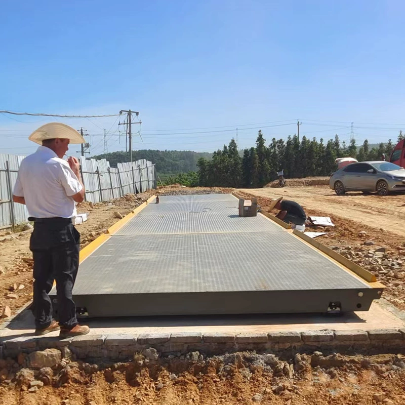 Специальное предложение августа 2023 г. Новые 16-метровые 100-тонные цифровые грузовые весы с весами, высокопрочная стальная пластина