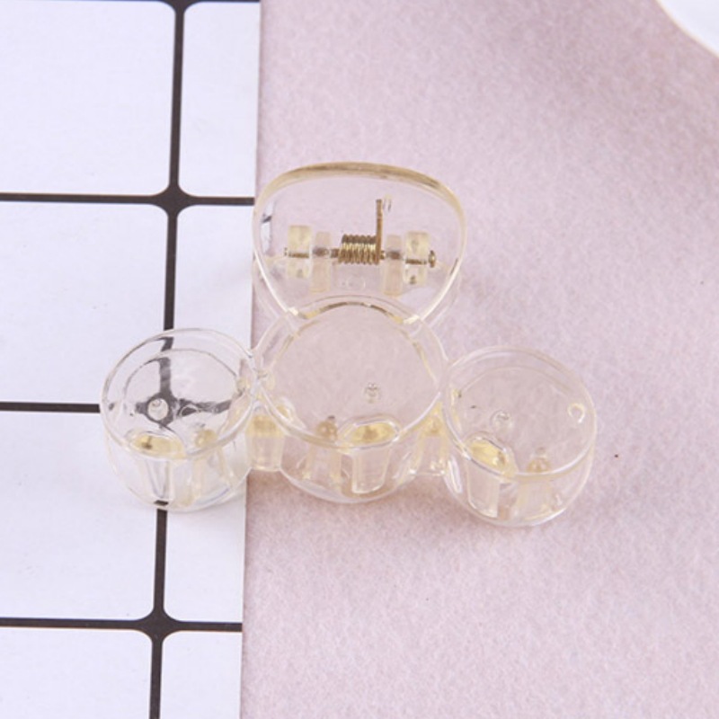 Fábrica de venta directa spot 2025 nuevo acrílico gran clip de agarre transparente clip desnudo clip inferior accesorios de clip de pelo manual image 15