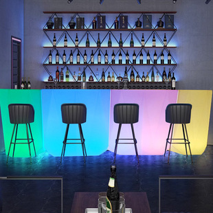 Luminous Bar Bar Counter Outdoor Clear Bar Bartender Party Activities Outdoor Cashier Corner Counter Reception Front Desk