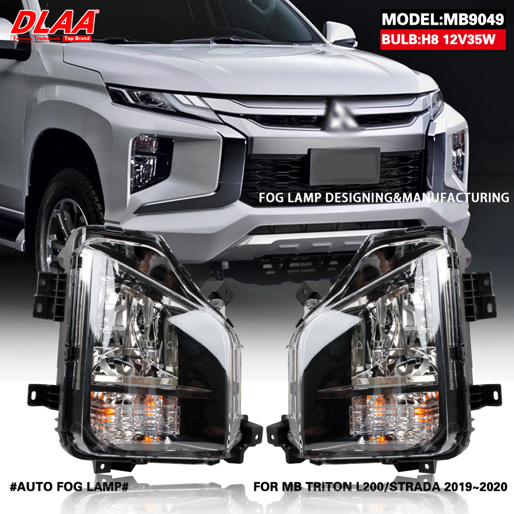 Aplicable a Mitsubishi 19 / 20 nuevo conjunto de lámpara de niebla delantera L200 Triton pickup luz de viaje diurna luz de barra delantera
