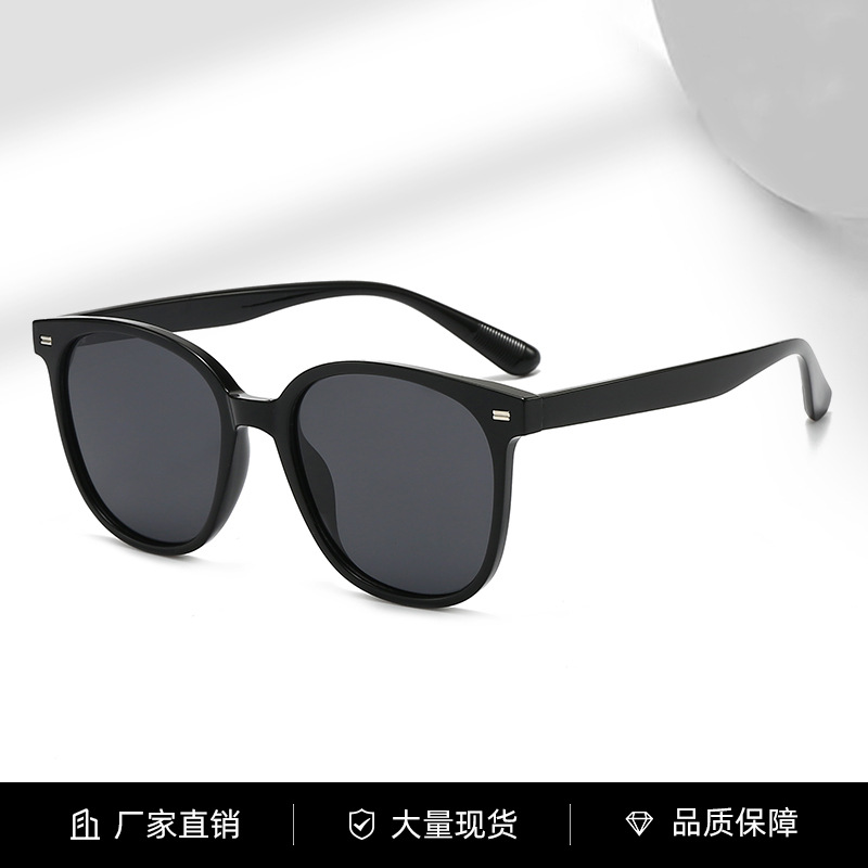 2026新款潮流圆框墨镜女防紫外线时尚质感太阳镜网红百搭眼镜