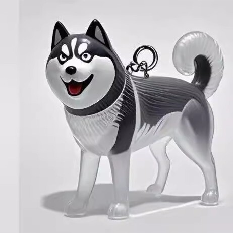 かわいい子犬透明毛収納ボックス動物毛玉カプセルペンダント装飾記念ダストボックスセットおもちゃ|undefined