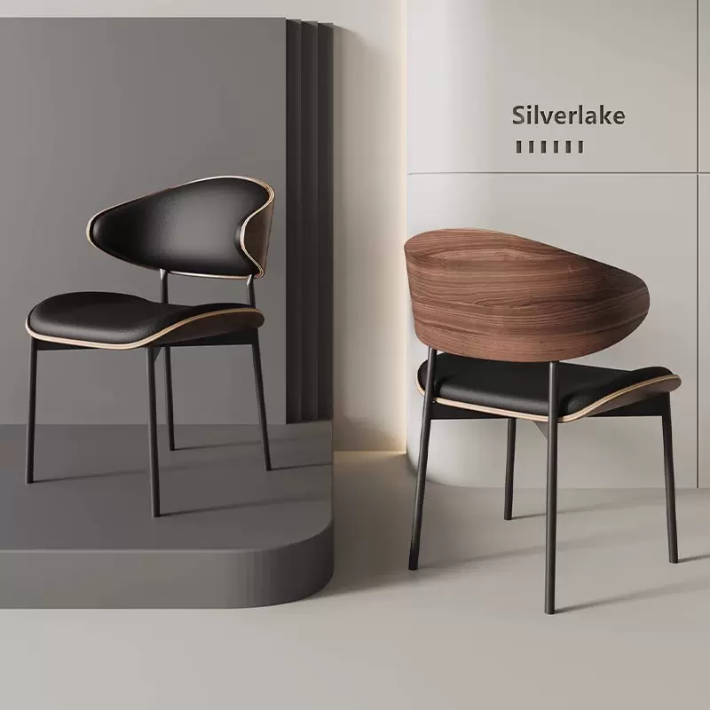意式极简伊姆斯餐椅轻奢家用餐椅西餐厅酒店高端软座休闲餐椅批发
