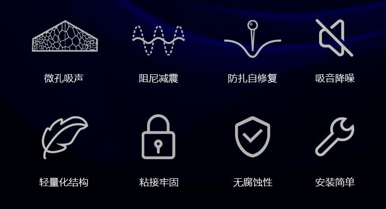New Generation Aslon Longyun Cotton for Car and Motorcycle Tires, Puncture-Proof, Repairable, Soundproofing, Sound-Absorbing, Noise-Reducing Cotton