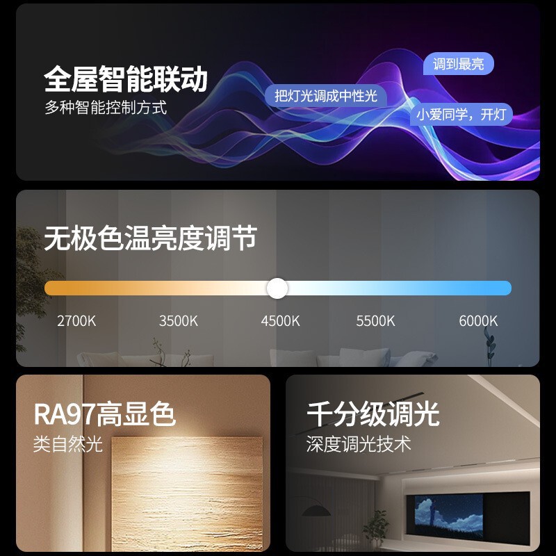 スマート磁気トラックライト埋め込み式リビング照明|undefined