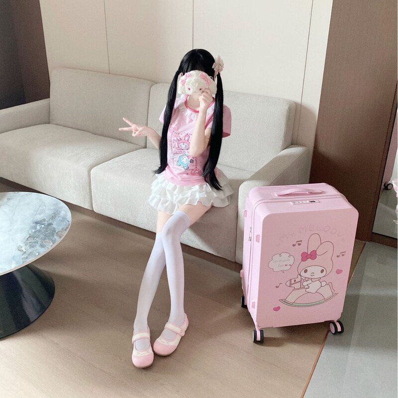 2025 New Thickeneded Alloy Wide Trolley Printable 20inch 24inch Men's and Women's Luggage Suitcase Trolley Case
