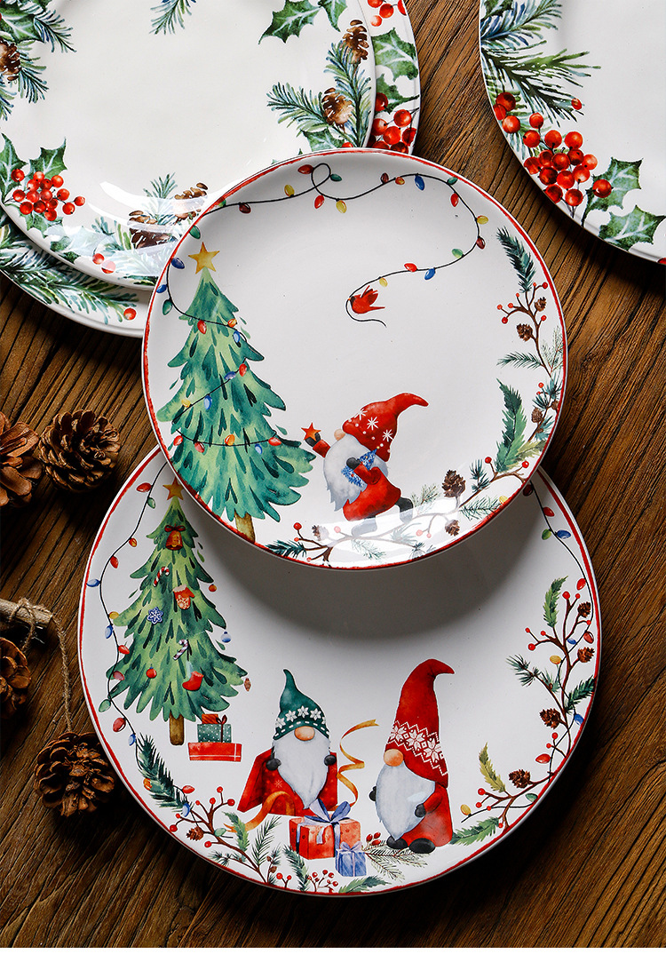 Christmas Fashion Cartoon Pottery Tableware 1 Piece display picture 1