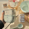 4.5-inch bowl - first snow white + first snow blue - 1 package
