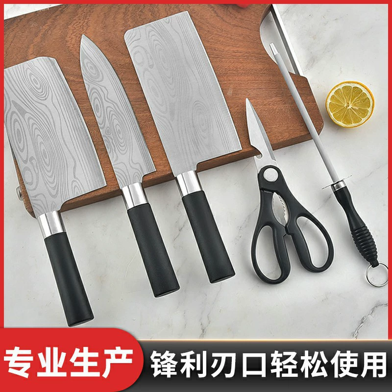 Набор кухонных ножей (дамасская сталь), китайские ножи поварские, набор из 3–5 предметов