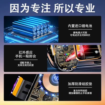 Product Transparent Punk Style Wireless: Car phone holder