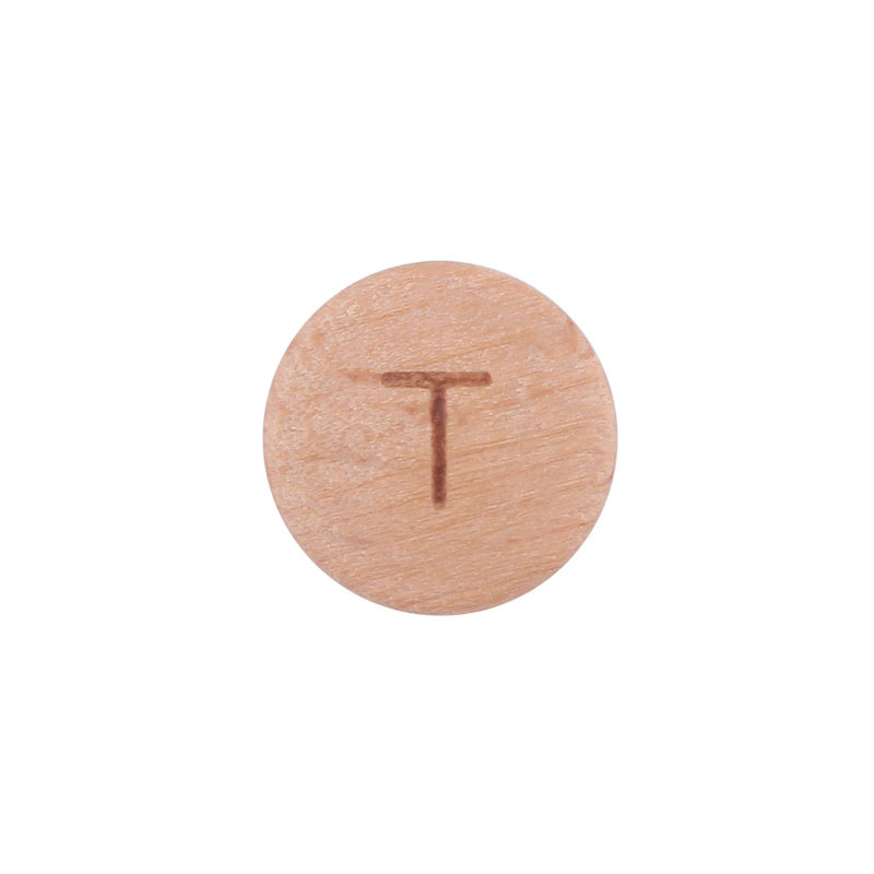 15mm redondo 26 letras inglesas haya joyería tesoro nombre palabra DIY chupete cadena mordedor pulsera DIY Accesorios